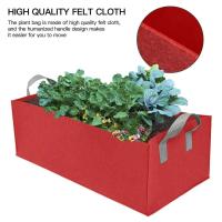 Cama alta de tela para jardín, bolsa de fieltro cuadrada para plantar flores, ETA de verduras con asa, plantación, 1 pieza - details 13