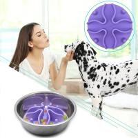 Inserto de alimentador lento en espiral de silicona con ventosa fuerte para perros pequeños, medianos y grandes, tazón de alimentación, productos para mascotas - details 2