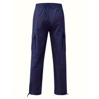 Temu Shein Pantalones Cargo para Hombre Deportes Color Sólido Cordón Multi-Bolsillo - details 29