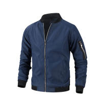 Chaqueta de piloto de moda casual para hombre Chaqueta de primavera verano Tejido de poliéster Cierre de cremallera - details 4