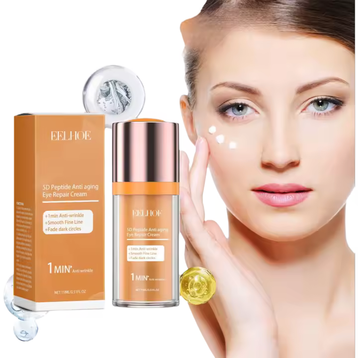Crema de Ojos Anti-Edad 5D Peptida Estiramiento de Perfil de Ojos, Adiós a las Arrugas, Reparación Hidratante Herramientas de Cuidado de la Piel Facial - 1