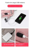 Mochila De Viaje Impermeable Para Cabina De Avión, Puerto De Carga, Bolsa USB Para Ordenador Portátil De 15,6 Pulgadas - details 7