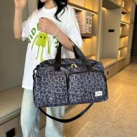 Bolso de Viaje de Ocio de Gran Capacidad con Estampado de Leopardo Bolso de Deportes y Fitness con Múltiples Bolsillos y Compartimento para Zapatos - details 9