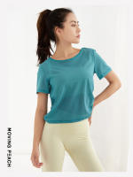 Camiseta deportiva con espalda descubierta para mujer, camiseta de Yoga, ropa de entrenamiento, ATG - details 9
