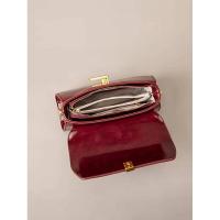 Hombro para mujer: bolso cruzado vintage de cuero encerado con cadena, elegante bolso cuadrado pequeño para las axilas para uso diario Mochila de lujo de alta gama - details 13