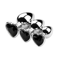 3 tamaños/juego de Metal mujeres hombres parejas Plug Butt juego masturbador Anal S/M/L Dia juguete sexual para adultos - details 11