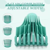 1 Pcs Hair Care Wet Detangling Brush - Octopus Hollow Structure Hair Brushes For Women No Pain Massageable Scalp Curly Hair - details 1