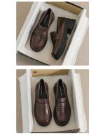 Mocasines de Suela Gruesa para Mujer Zapatos de Cuero Retro de Primavera 2025 - details 18