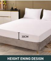 Protector de colchón impermeable, Funda de colchón sin ruido transpirable, Jersey liso para cama, Sábana completamente ajustada - details 5