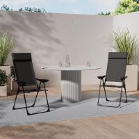 Sillas de Jardín Plegables de Aluminio con Respaldo Alto Ajustable 7 Posiciones, Apoyabrazos Transpirables, Portátiles, Silla de Camping para Jardín y Terraza - details 25