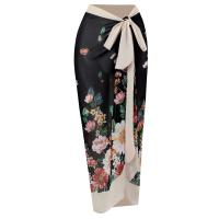 2025 traje de baño estampado con falda de una pieza para mujer, ropa de playa, traje de baño de verano - details 3