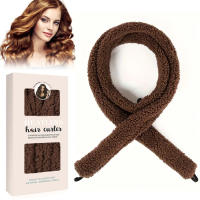 Rizador de calentamiento libre DIY de onda suave natural perezoso satinado, antes de dormir durante la noche, adecuado para todo tipo de cabello - marrón - details 0