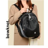 Mochila de cuero suave para mujer, bolso de un solo hombro, bolso escolar, bolso de viaje de gran capacidad, bolso de ocio versátil, moderno y nuevo. - details 5