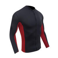 Top de neopreno de 2MM para hombre, traje de buceo dividido, chaqueta cálida para deportes acuáticos, natación, esnórquel, surf - details 3