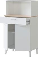 Alacena de Cocina Mueble Auxiliar de 3 Puertas y 1 Cajón Acabado en Blanco Artik y Roble Canadian - details 17