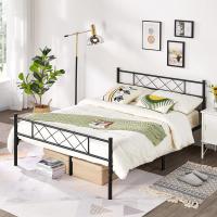 Cama Doble 140 x 200 cm con Espacio Almacenamiento Bajo Marco Metal Altura del Suelo 32 cm Blanco - details 29