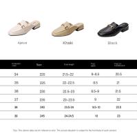 Nuevos zapatos planos con punta puntiaguda y media sujeción lazy Muller - details 1
