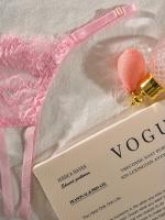 Conjunto de lencería erótica de encaje floral, sujetador de busto abierto y tanga de entrepierna abierta, ropa sexy para mujer - details 10