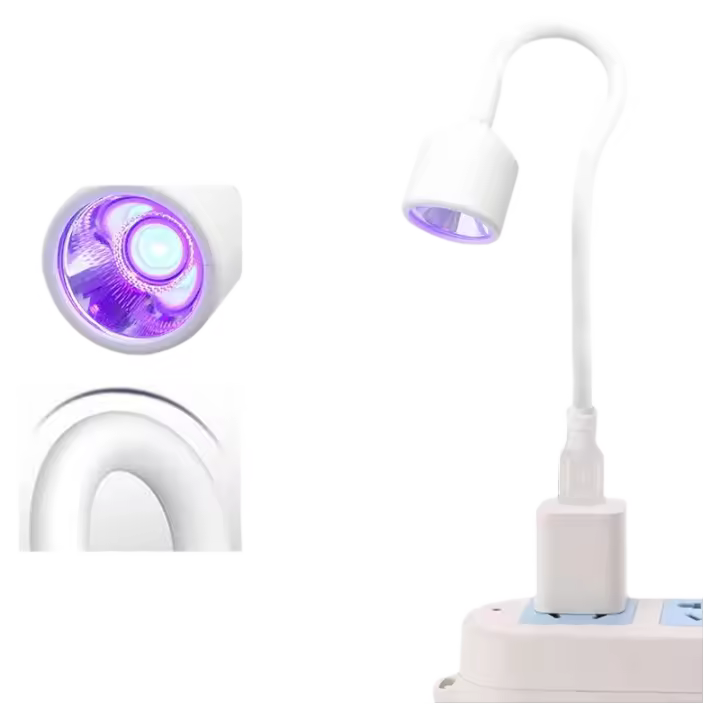 Secador de Uñas UV/LED Pequeño USB Lámpara Plegable Ajustable para Manicura Rápida - 1