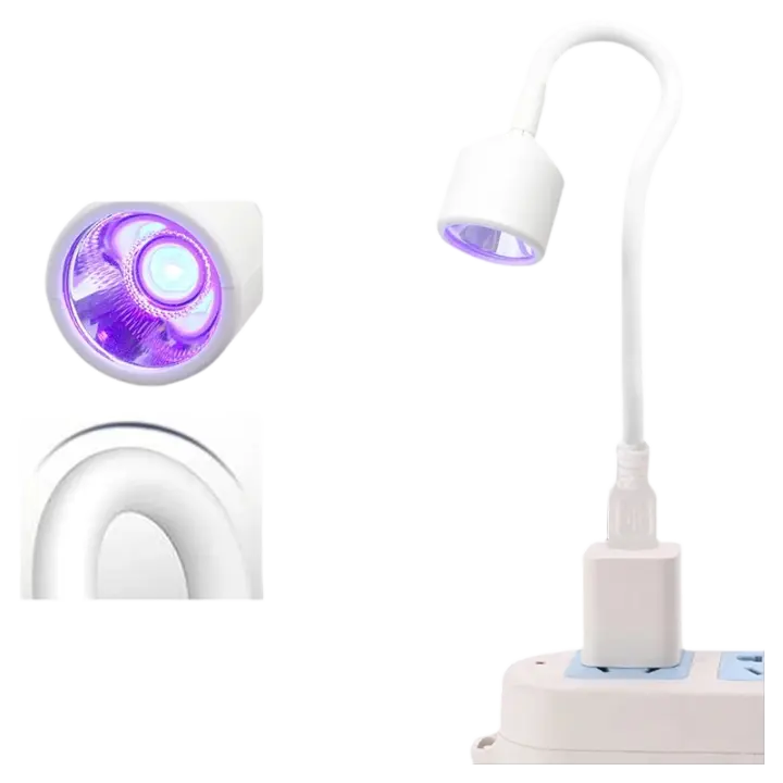 Secador de Uñas UV/LED Pequeño USB Lámpara Plegable Ajustable para Manicura Rápida - 1