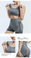 Sujetador deportivo para mujer, Top Push Up, Fitness, Yoga, ropa interior, Tops deportivos para mujer, chaleco transpirable para correr, ropa de gimnasio - details 14