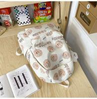 Mochila escolar de dibujos animados resistente al desgaste, impermeable, con bolsillo frontal con cremallera oculta, bolsillos laterales, sudadera con capucha de bloque de Color, doble deslizador - details 3