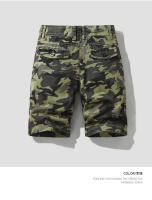 Pantalones Cortos de Verano de Algodón Puro para Hombres Color Sólido, Ajuste Suelto, Moda de Trabajo Versátil - details 2
