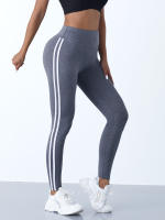 Pantalones Deportivos Casuales de Cintura Alta Cinturón Elástico de 4 Vías para Mujeres - details 4