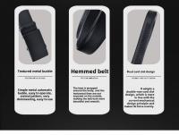 Cinturón de Cuero de Lujo para Hombres Hebilla Automática Diseño de Negocios de Moda - details 0