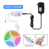 Tira de luces LED RGB direccionable, tubo de luz inteligente con Wifi, neón, Flexible, RGBIC, lámpara de decoración ambiental para Alexa y Google Home, WS2811 - details 3