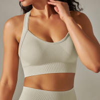 Hamidou-Top Sexy para mujer, sujetadores deportivos para Yoga, Fitness, belleza, espalda elástica, transpirable, ropa interior femenina, Tops - details 2