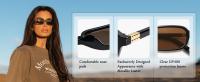 Gafas de sol rectangulares para mujer, estilo vintage, modernas, divertidas, pequeñas, cuadradas, de los años 90 - details 3