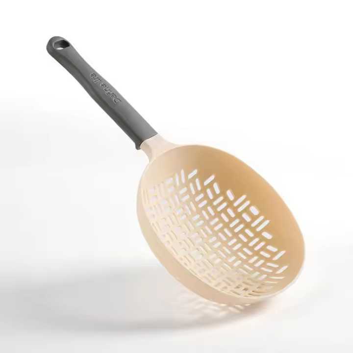 Colador grande de silicona para cocina, utensilios de filtro resistentes a altas temperaturas, mango largo, colador de Pasta, colador de drenaje, cuchara de drenaje - 1