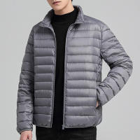 Chaqueta ligera de plumón de pato para hombre, abrigo informal de marca a la moda, relleno de plumón de pato blanco, invierno, 2024, nuevo, 90% - details 3