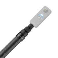 Palo selfie LIXADA de 1,5 m/4,9 pies, palo selfie de fibra de carbono, poste de extensión ajustable con tornillo de 1/4 de pulgada, repuesto para cámara panorámica Insta 360 One X/One X2/One R, cámara de acción. - details 1