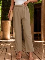 Pantalones Harem de Moda Coreana para Mujer Cintura Alta, Solido, Primavera-Verano, Nuevo - details 1