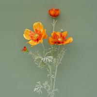 Rama de flor de Cosmos Artificial de lujo, simulación realista de plástico, crisantemo, flor falsa elegante hecha a mano - details 8