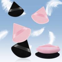 6 pinceles triangulares para Poos, base y rubor (3 Negros + 3 Rosas) - details 2