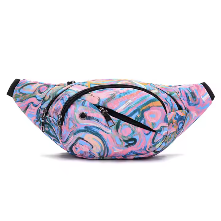 Riñonera para hombre y mujer, bolso de cintura multifunción, resistente al agua, cinturón ajustable para caminar y correr - 1