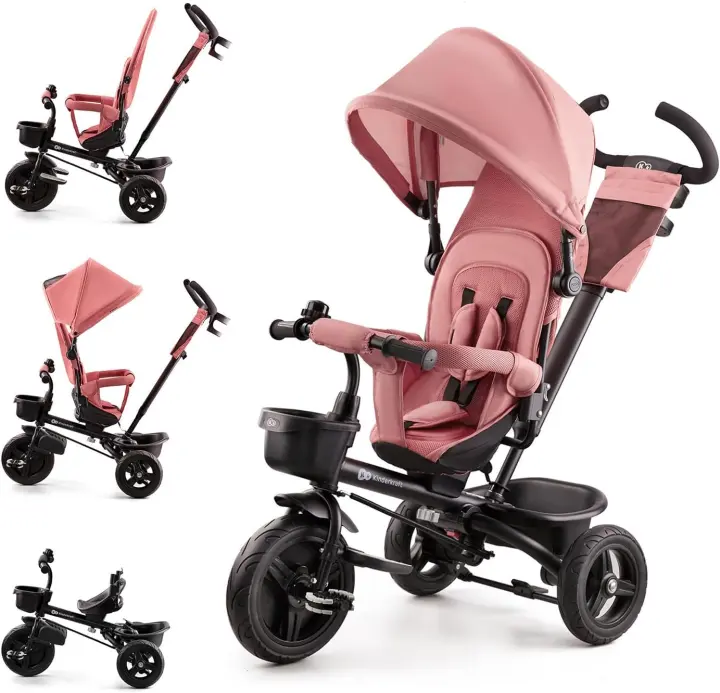 Bicicleta Plegable para Niños Triciclo Evolutivo sin Pedales 9 Meses de Uso 25kg Rosa - 1