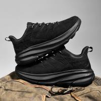 Zapatillas de Correr Antideslizantes de Cuero Nubuck Calzado Deportivo Casual para Hombres - details 38
