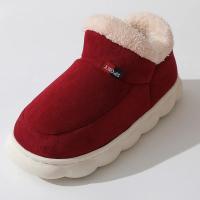 Zapatos de invierno para mujer, zapatos informales de casa para hombre 2025, zapatos cálidos de algodón para exteriores para mujer, zapatillas acolchadas de felpa para interiores para mujer - details 14