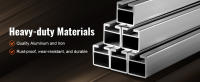 SucceBuy Sistema de guía de molino de riel de 9 pies, guía de fresado ajustable de aluminio con 4 kits de barras transversales para molinos de motosierra, ideal para constructores y carpinteros - details 2