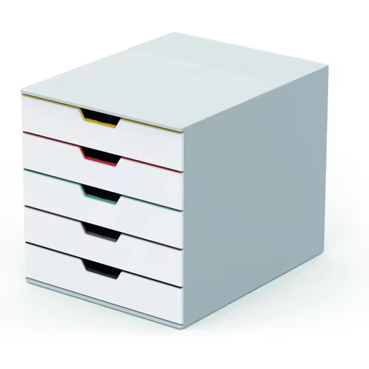 Cajonera VARICOLOR MIX 5, dotada de 5 compartimentos, con etiquetas para etiquetar, multicolor - 1