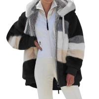 Chaqueta para mujer 2024 nuevo Otoño Invierno cálido bolsillo de felpa ropa informal con capucha abrigo suelto para mujer - details 20