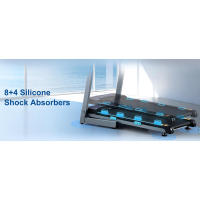 BORGUSI Auto Incline - Capacidad de 300 lb, Cinta de correr eléctrica plegable de 3.0HP con velocidad de hasta 8.5 MPH, Máquina para correr con banda de correr de 17.5" de ancho. - details 4