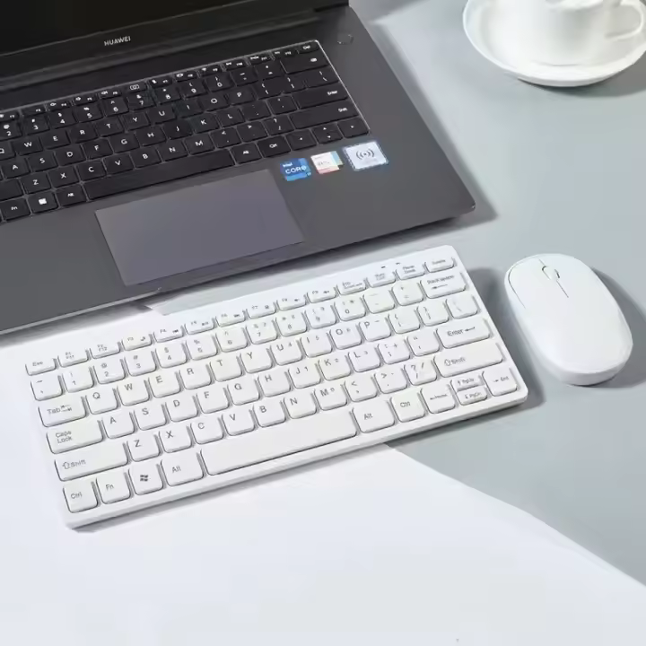 Juego combinado portátil de 2,4G, mini teclado y ratón para ordenador portátil, Mac, escritorio, TV, inteligente, PS4 - 1
