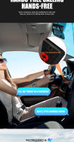 Transmisor FM con Bluetooth 5,3 para coche, dispositivo con micrófono, manos libres, receptor de Audio estéreo sin pérdidas, música, pantalla LED, adaptador inalámbrico USB - details 3