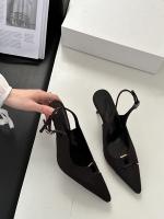 Temperamento francés bolsa cabeza sandalias nueva trasera stiletto vacío tacones altos socialite cabeza puntiaguda boca poco profunda zapatos individuales - details 15