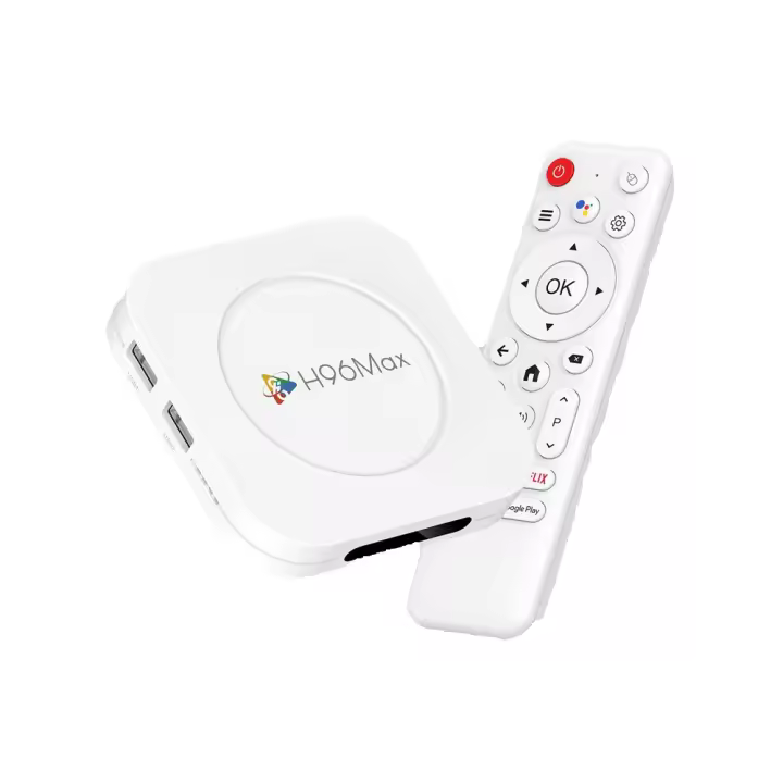 Android 14 TV BOX H96 Max M1 Plus RK3528 Quad Core 4GB 128GB Reproductor de Medios con Mando de Voz - 1
